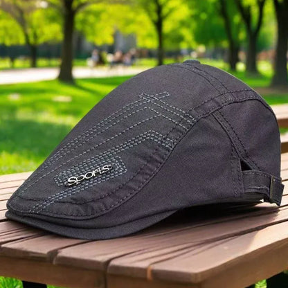 Men’s Classic Flat Cap Breathable Adjustable Hat