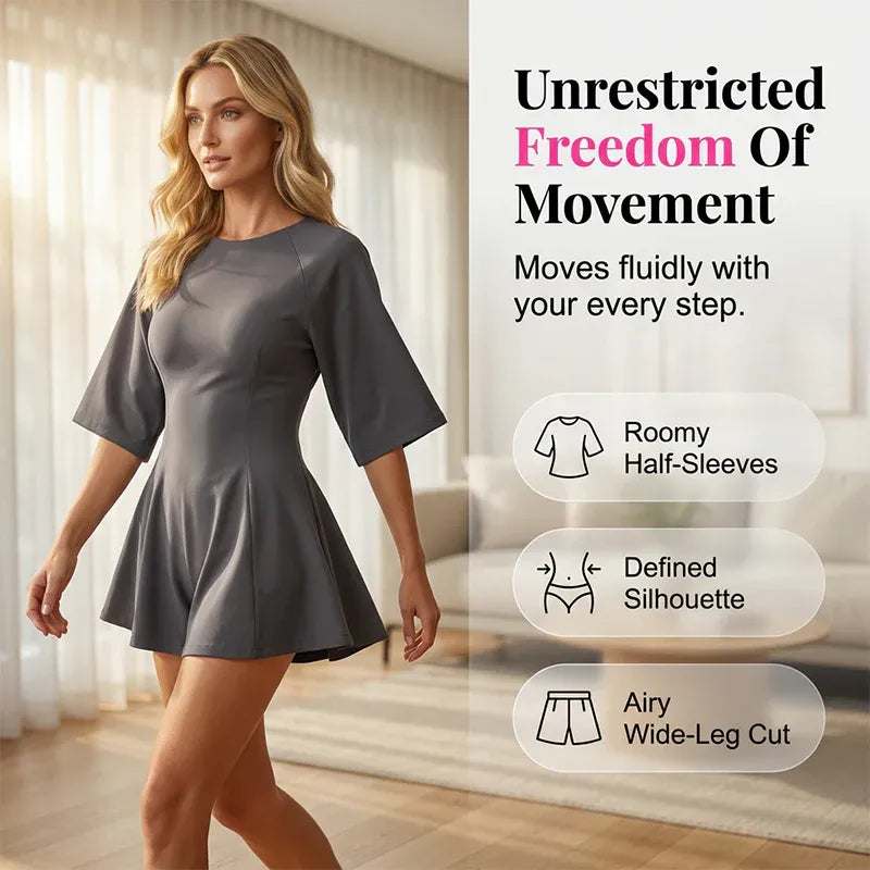 Women’s Flattering Round Neck Romper