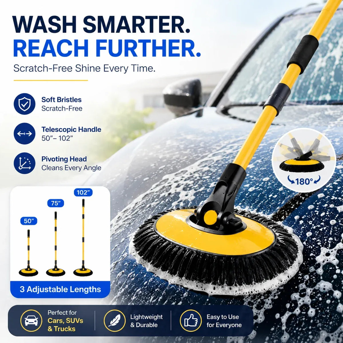 Long Handle Car Wash Mop