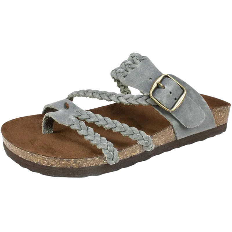 Women's Braided Buckle Slide Sandals