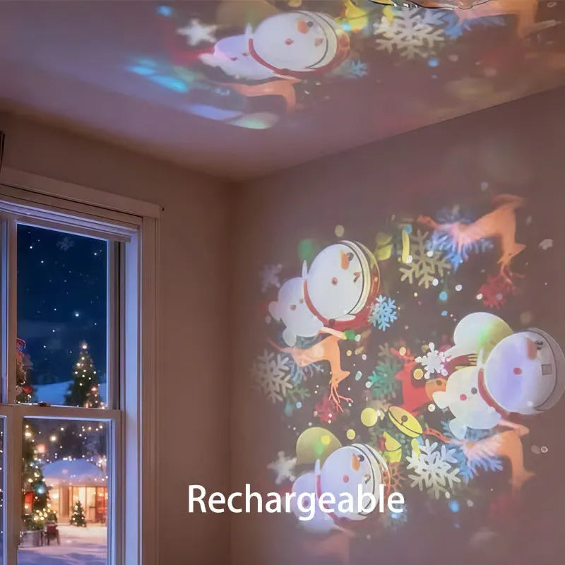 Dynamic Rotating Projection Night Light