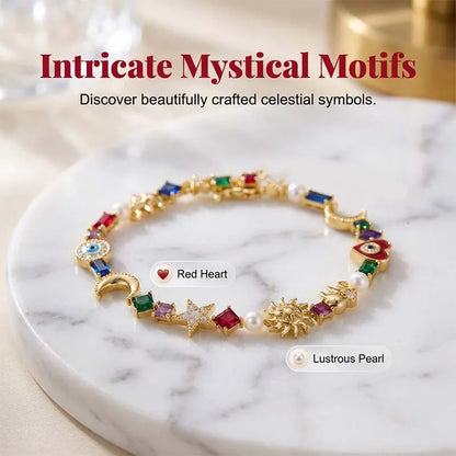 Celestial Multi-Charm Crystal Bracelet