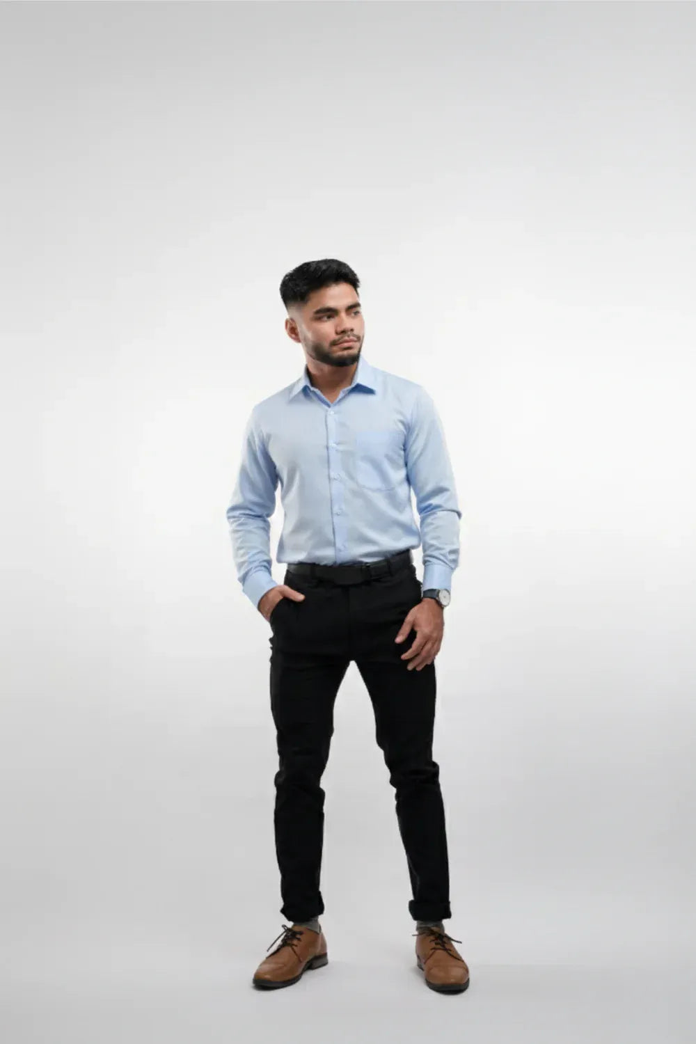 Men’s Wrinkle-Resistant Long-Sleeve Dress Shirt