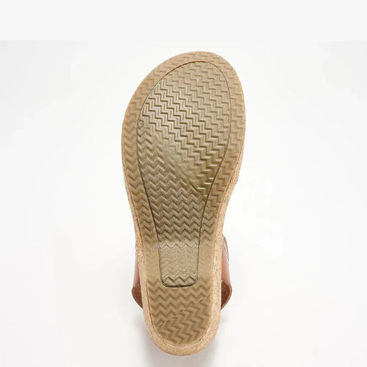 Women’s Strappy Cork Wedge Slingback Sandals