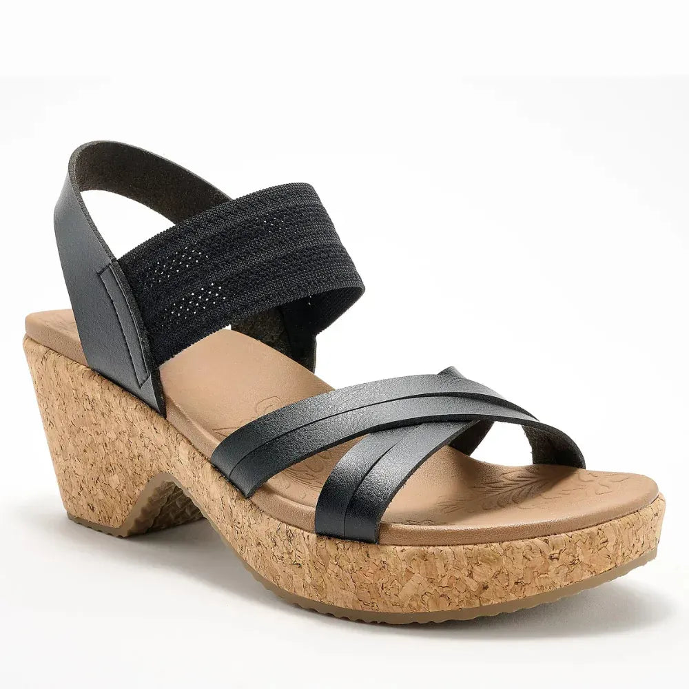 Women’s Strappy Cork Wedge Slingback Sandals