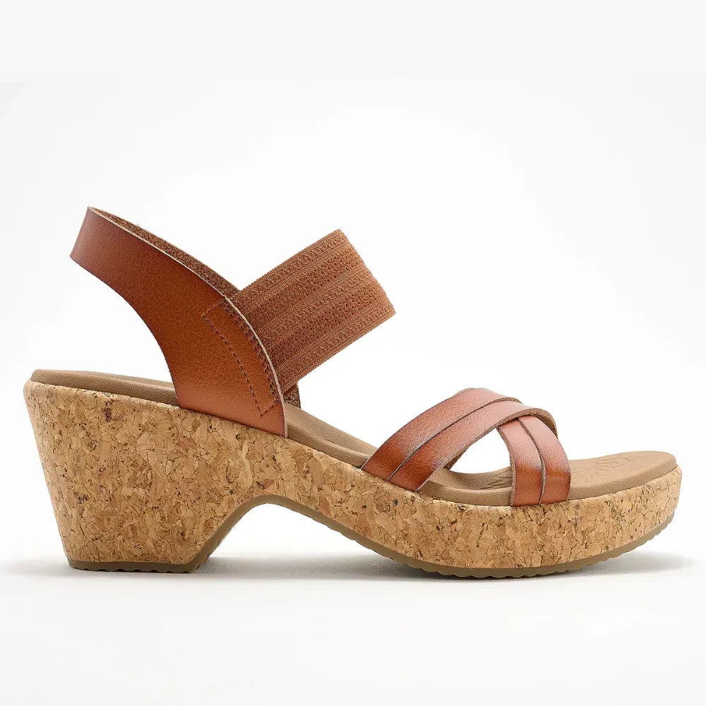 Women’s Strappy Cork Wedge Slingback Sandals