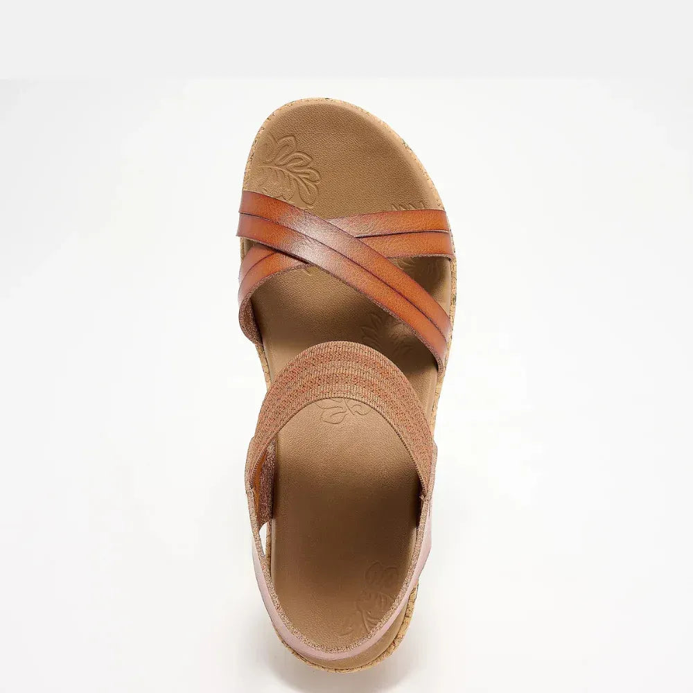 Women’s Strappy Cork Wedge Slingback Sandals