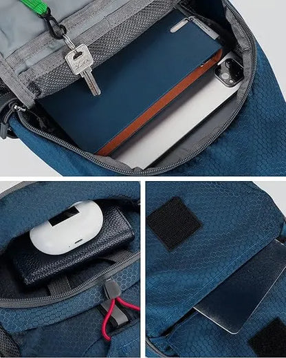 Foldable Multi Pocket Crossbody Sling Bag