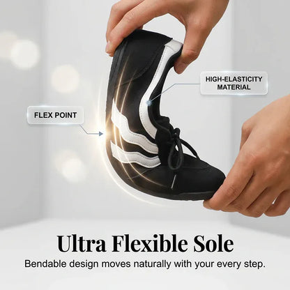 Retro Wave Stripe Lace-Up Sneakers