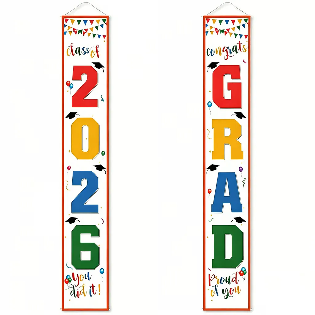 Class of 2026 Graduation Porch Banner Set