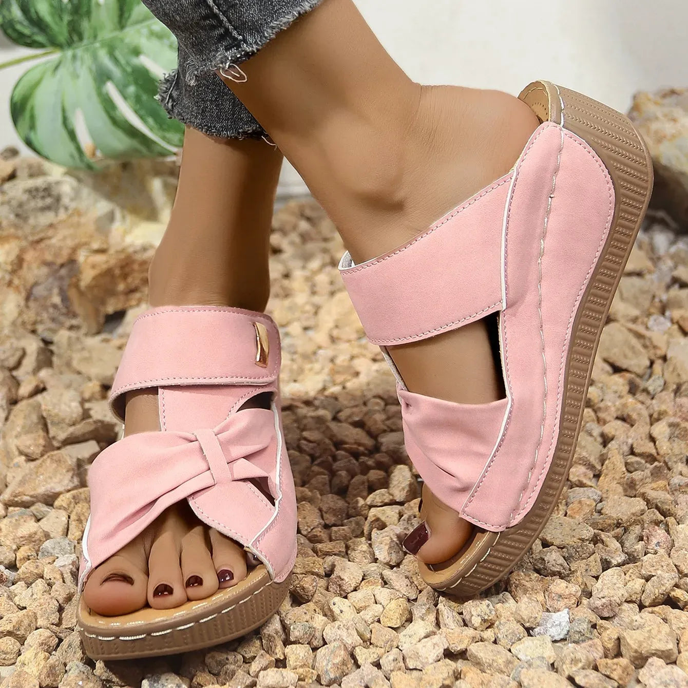 Women’s Comfort Wedge Slide Sandals
