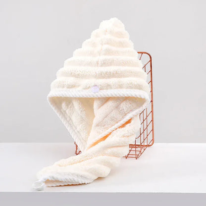 Ultra-Absorbent Plush Hair Drying Towel Wrap