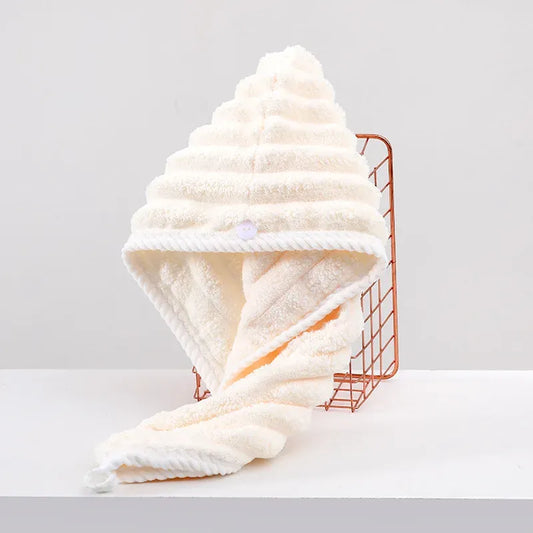 Ultra-Absorbent Plush Hair Drying Towel Wrap
