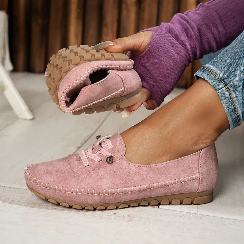 Women’s Lace-Detail Slip-On Casual Flats