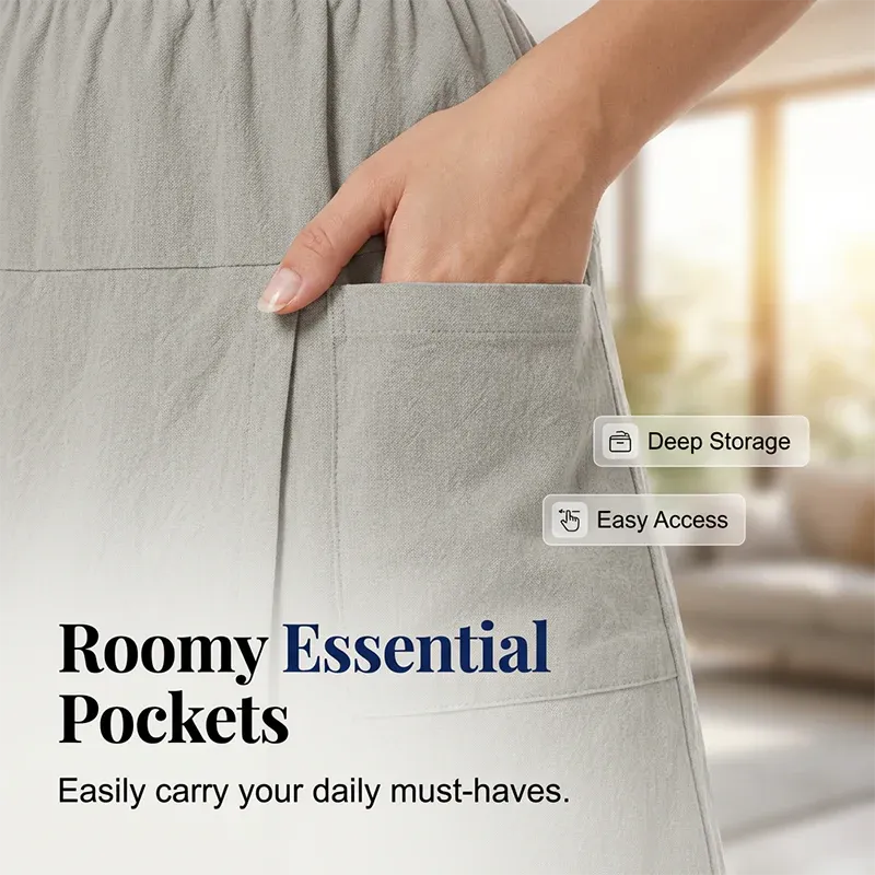 Women’s Elastic Waist Wrap Skort