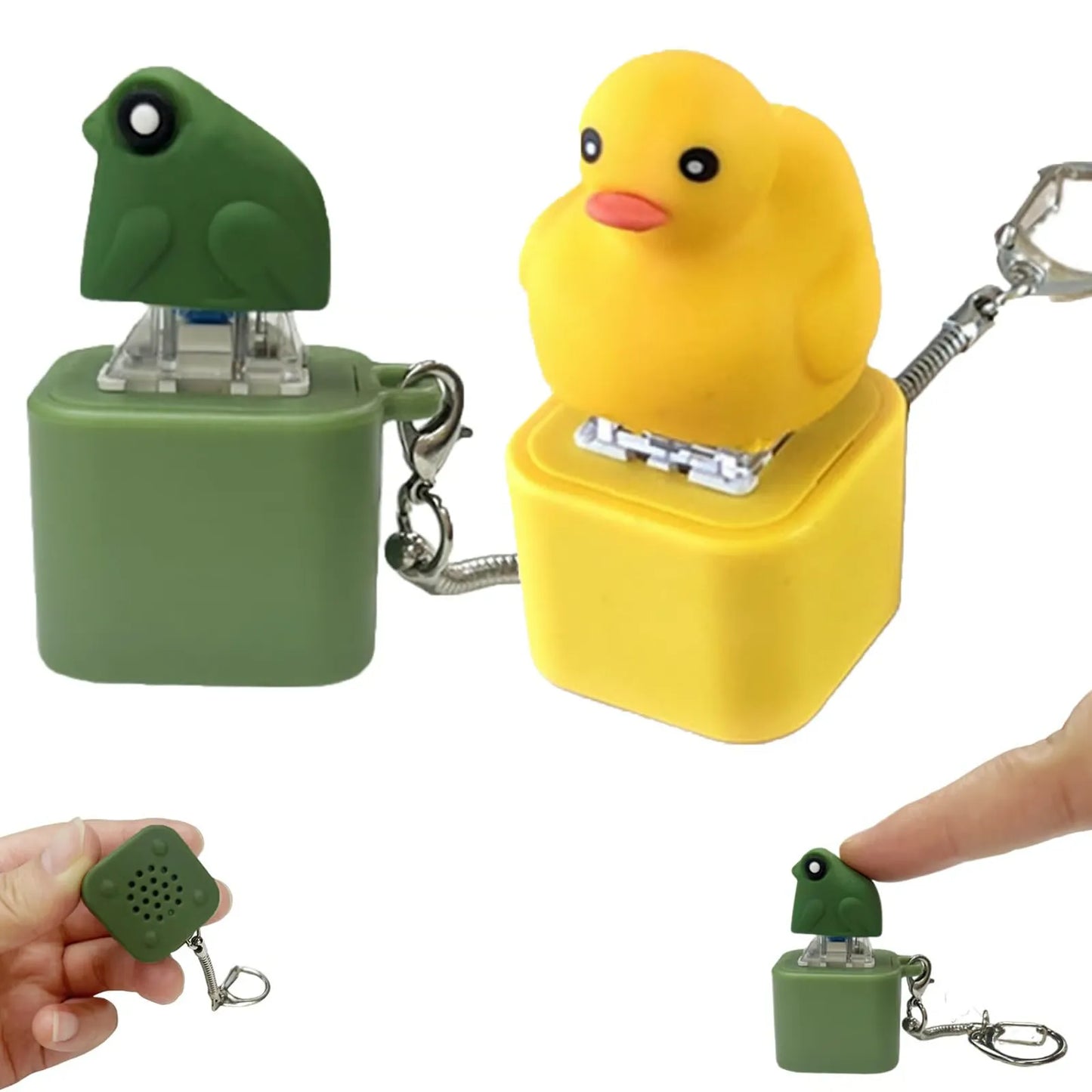 Frog Chirp Fidget Keychain