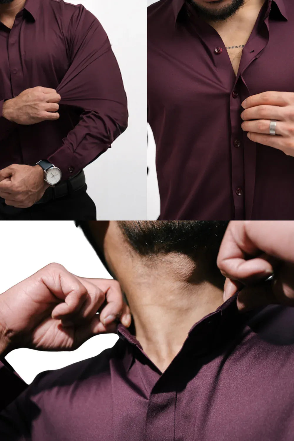 Men’s Wrinkle-Resistant Long-Sleeve Dress Shirt