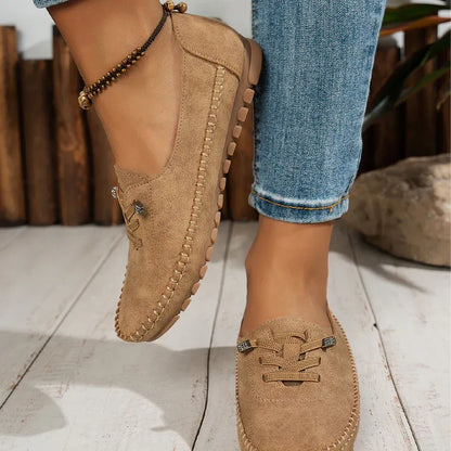 Women’s Lace-Detail Slip-On Casual Flats