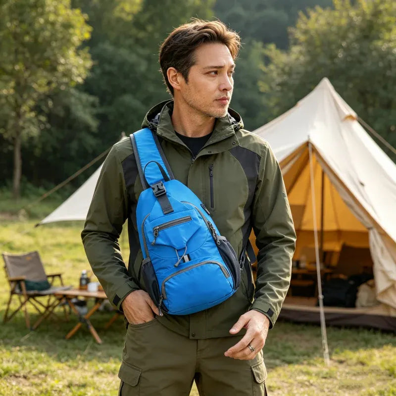 Outdoor Multi-Pocket Sling Bag