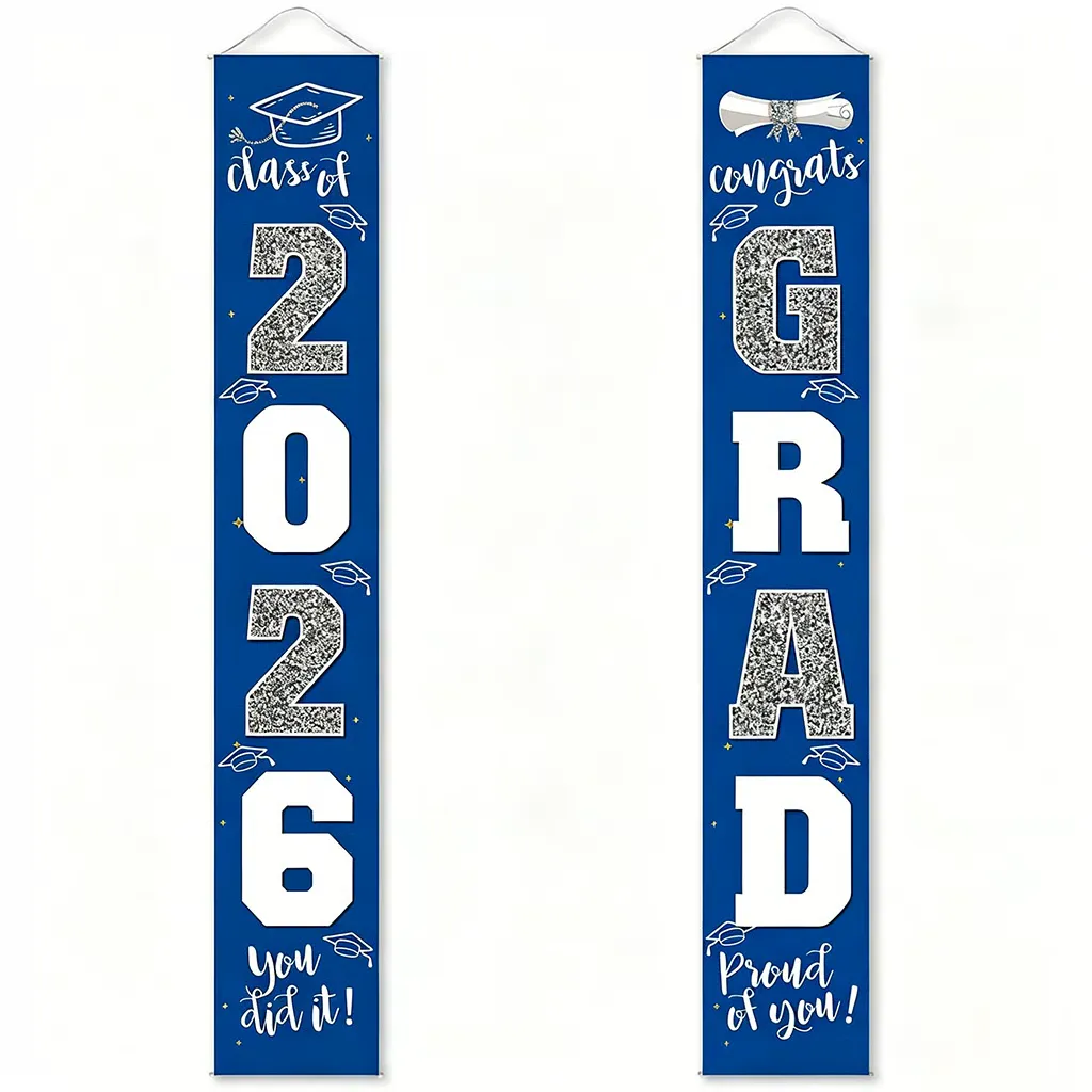 Class of 2026 Graduation Porch Banner Set