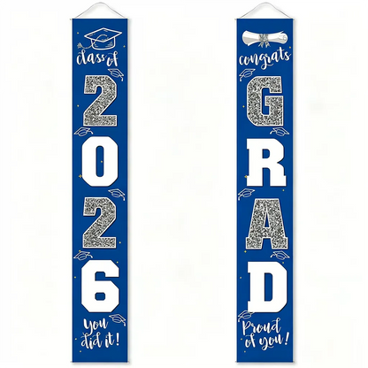 Class of 2026 Graduation Porch Banner Set