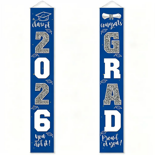 Class of 2026 Graduation Porch Banner Set