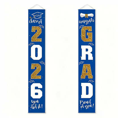 Class of 2026 Graduation Porch Banner Set