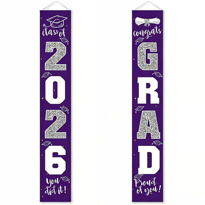 Class of 2026 Graduation Porch Banner Set