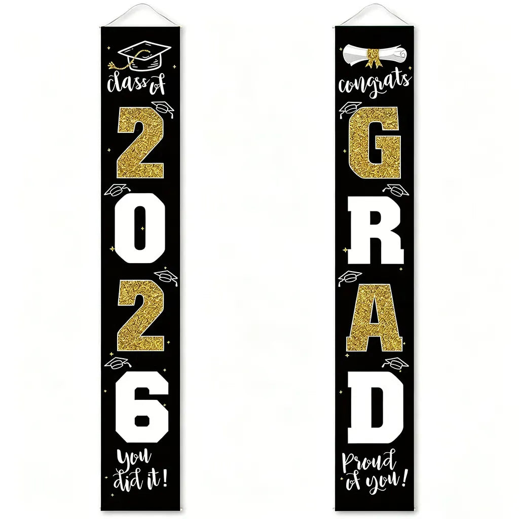 Class of 2026 Graduation Porch Banner Set