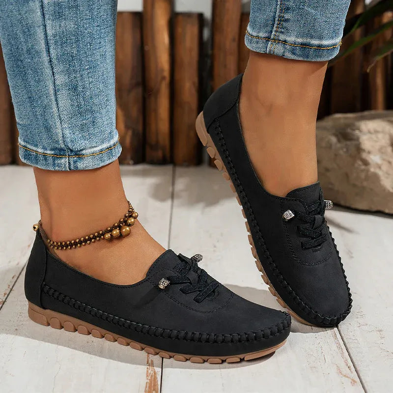 Women’s Lace-Detail Slip-On Casual Flats