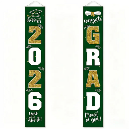 Class of 2026 Graduation Porch Banner Set