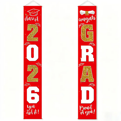 Class of 2026 Graduation Porch Banner Set