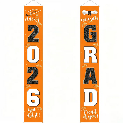 Class of 2026 Graduation Porch Banner Set
