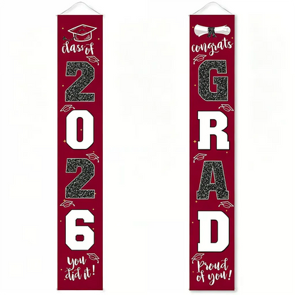 Class of 2026 Graduation Porch Banner Set
