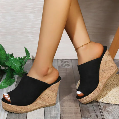 Women’s Open-Toe Platform Wedge Sandals