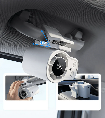 Portable Clip-On Turbo Fan with LED Display