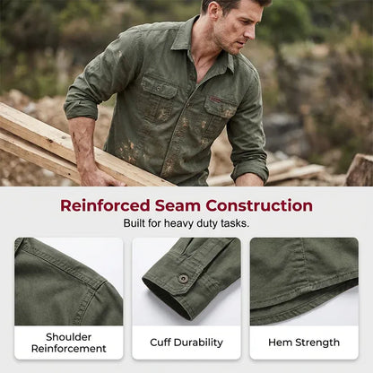 Men's Rugged Long Sleeve Work Shirt