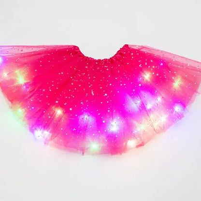 Girls’ Light-Up Star Tulle Tutu Skirt