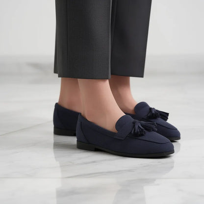 Women’s Suede-Look Tassel Loafers