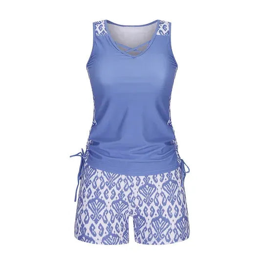 Women’s Printed Tankini Swimsuit Set