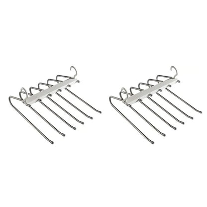 6-Tier Space Saving Foldable Pants Hanger Rack