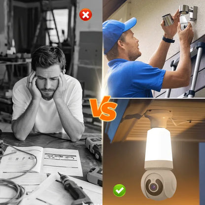 Smart Light Bulb Security Camera