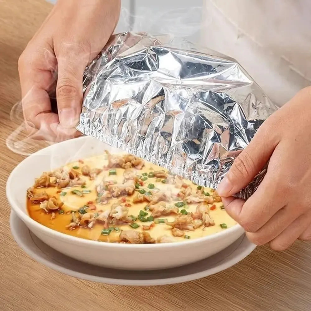 30-Piece Reusable Aluminum Foil Heat Retention Food Covers