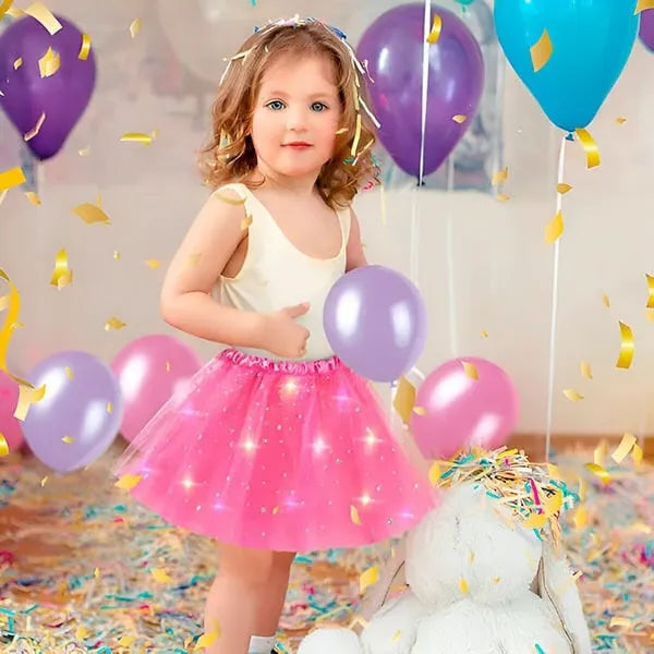 Girls’ Light-Up Star Tulle Tutu Skirt