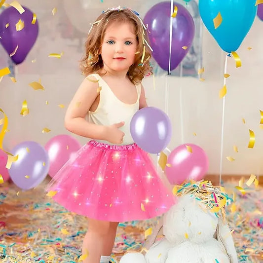 Girls’ Light-Up Star Tulle Tutu Skirt