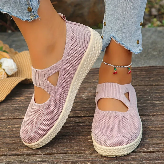 Women’s Breathable Knit Slip-On Casual Comfort Shoes