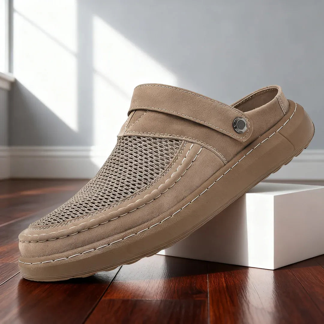 Men’s Breathable Mesh Slip-On Clog Shoes