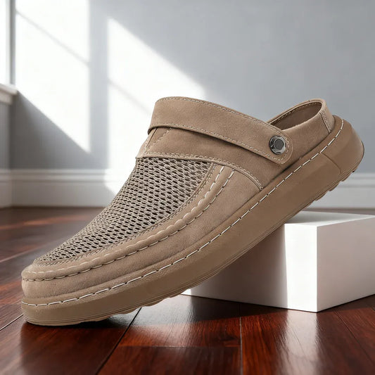 Men’s Breathable Mesh Slip-On Clog Shoes