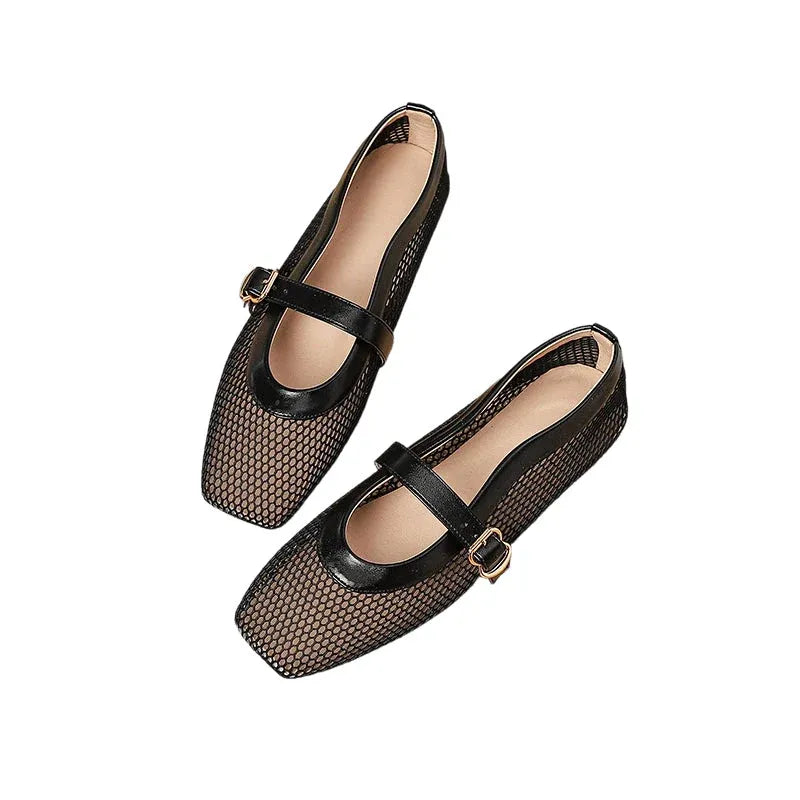 Women’s Breathable Mesh Mary Jane Flats