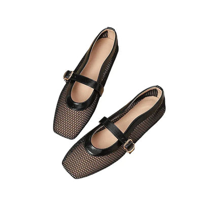 Women’s Breathable Mesh Mary Jane Flats